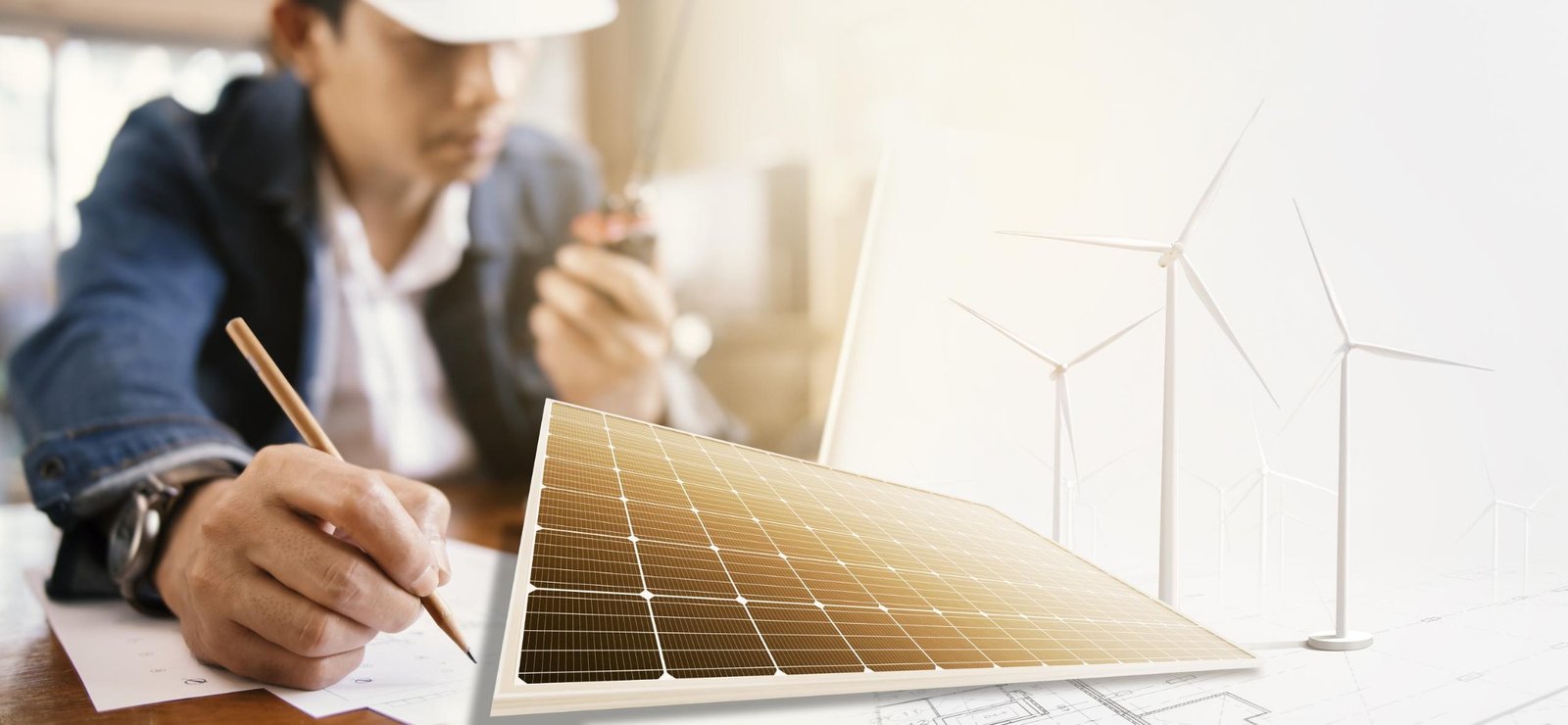 Renewable energy investment review with solar and wind technology models